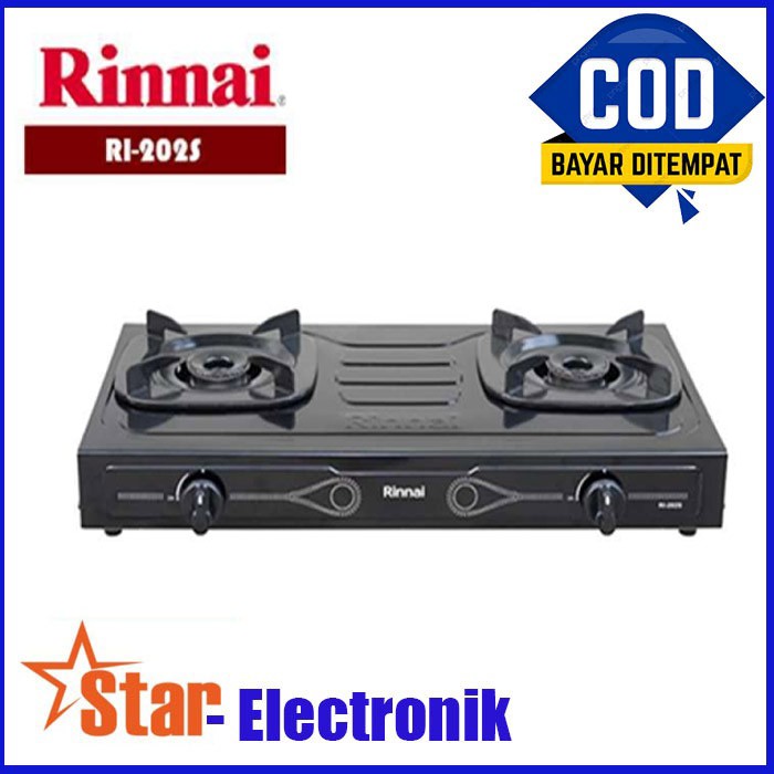 Kompor Gas 2 Tungku RINNAI RI 202S / Rinnai RI-202 S