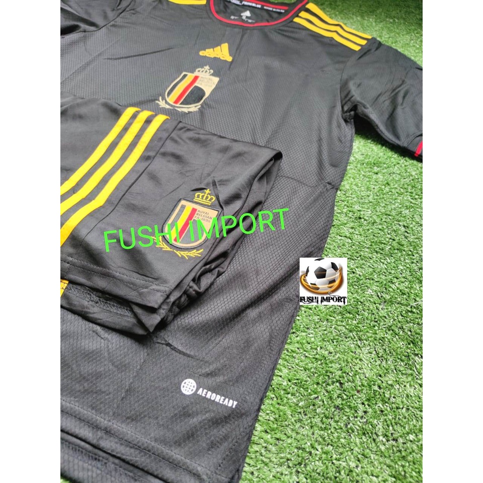 Setelan Jersey Baju Bola Belgia Away 2022 2023 ( Fullset Satu Set ) Grade Ori