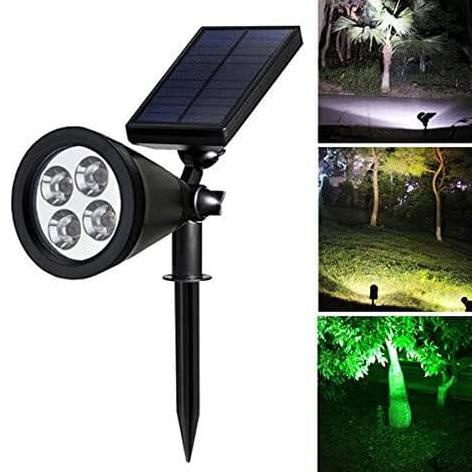 Gaya Lampu Sorot Taman Solar Panel / Lampu Sorot Taman Tusuk Tenaga Surya - Kuning Gilaa