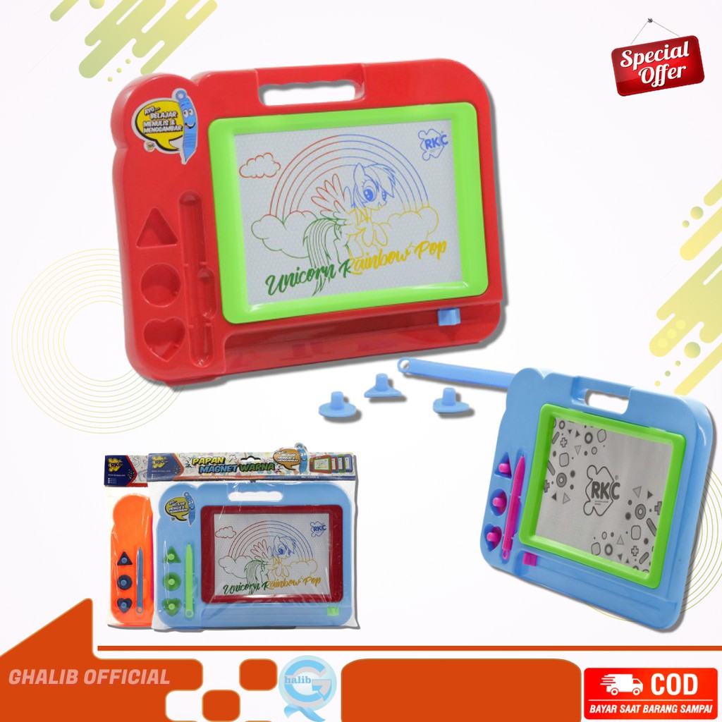 

PAPAN TULIS MAGNET LCD ANAK / DRAWING BOARD / PERLENGKAPAN SEKOLAH / WARNA /MAINAN ANAK EDUKASI