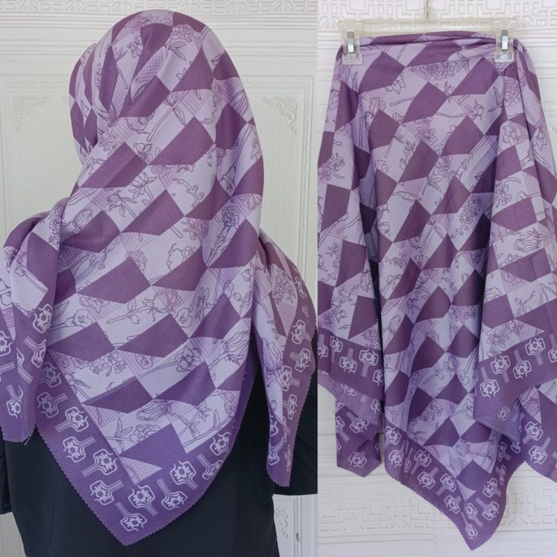 HIJAB MOTIF SISESA/VOAL MOTIF/HIJAB SEGIEMPAT/HIJAB VOAL/VOAL DEEKA