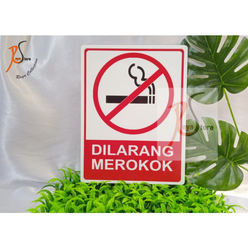 

TULISAN ACRYLIC DILARANG MEROKOK LEPAS ALAS KAKI UKURAN 16X21 CM MURAH
