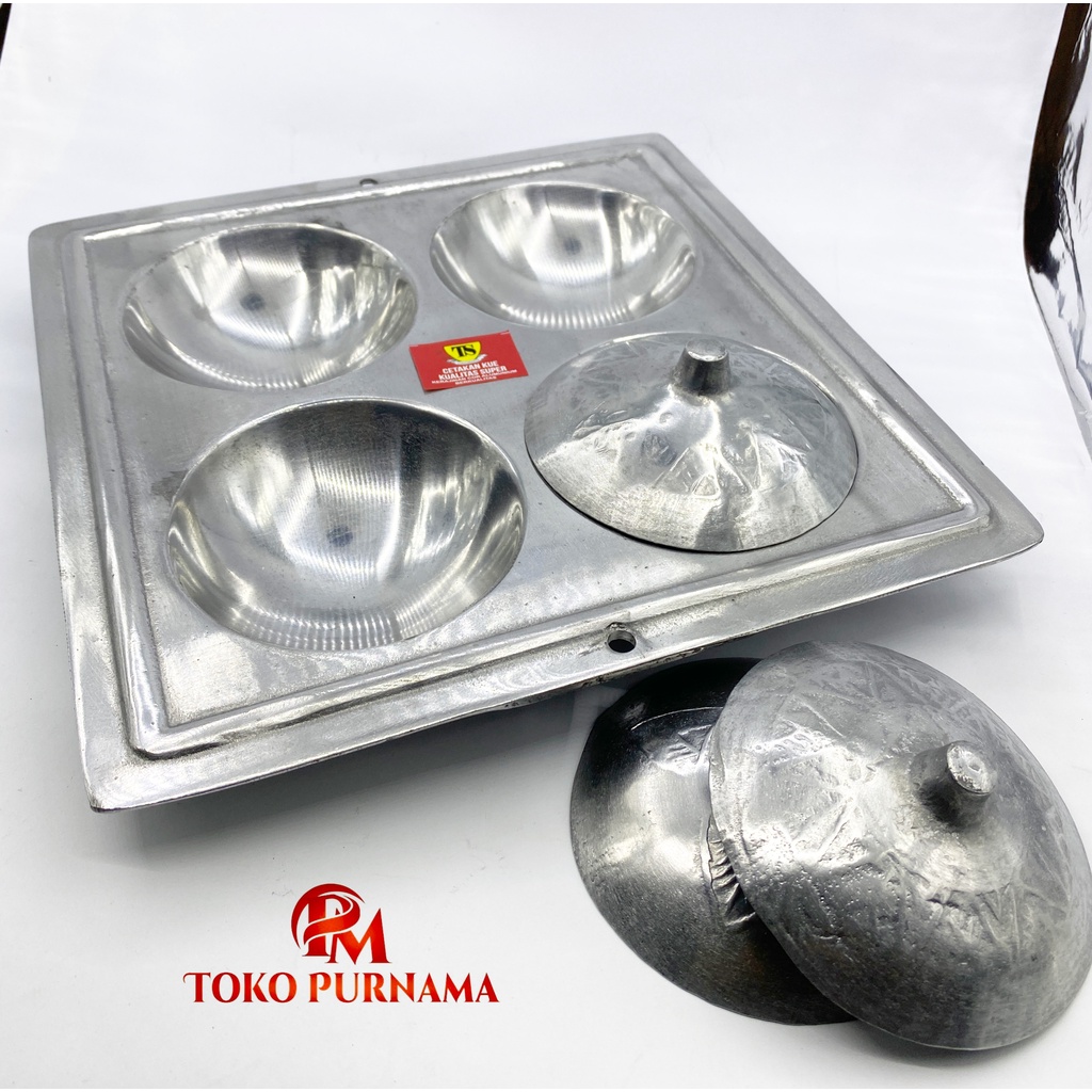 Cetakan Serabi/ Serabi 4 lubang + Tutup