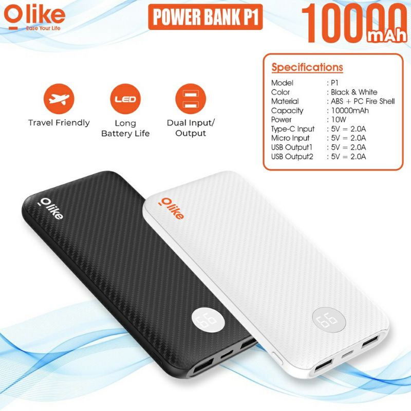 POWERBANK OLIKE P1 10.000 MAH