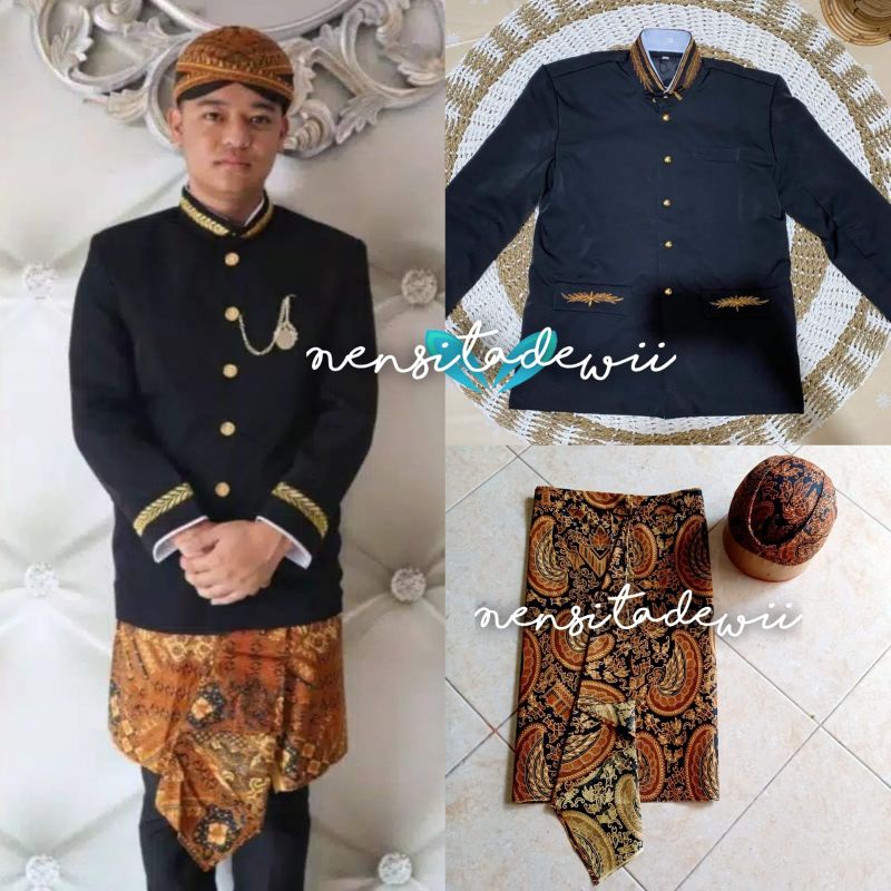 [1 Set] Pakaian Adat Sunda / Pager Bagus, Pilihan Motif Lengkap