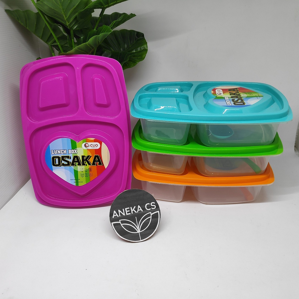 Lunch Box - Kotak Makan Plastik - Kotak Bekal - Catering Box - Clio Osaka
