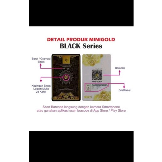 MiniGold Reguler Black series 0,005 gr