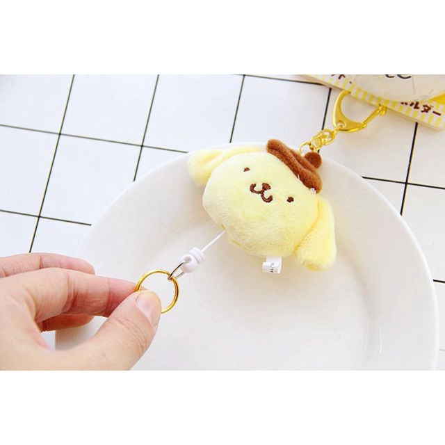 GANTUNGAN KUNCI BONEKA MELODY CINNAMOROLL HELLO KITTY POMPOMPURIN KEYCHAIN