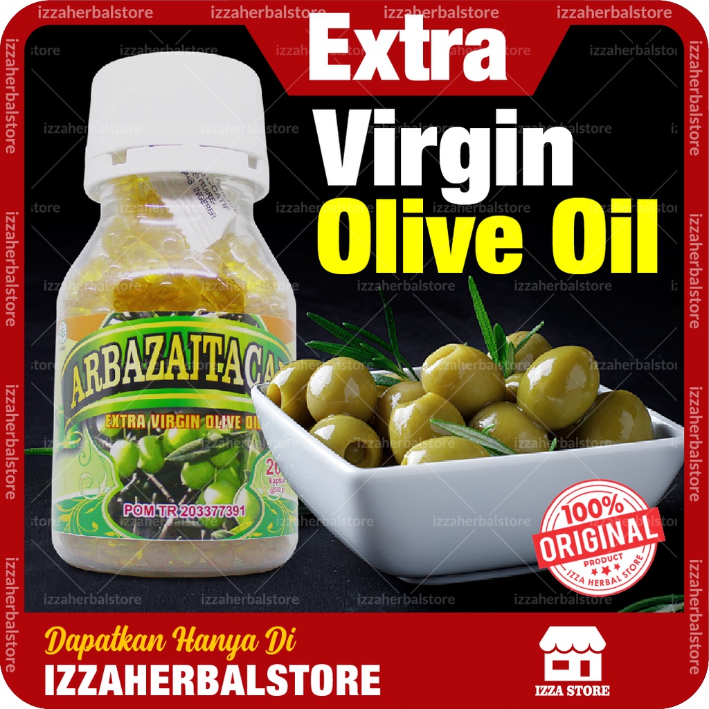 EXTRA VIRGIN OLIVE OIL Arbazaitacaps Isi 200 Butir Kapsul Obat Jantung Herbal ASLI Dari BPOM