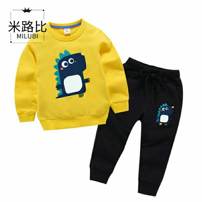 COD/ARPIOS SHOP - Setelan SAURUS KIDS - Setelan Anak COWO/CEWE ( Sweater + Celana ) Kekinian