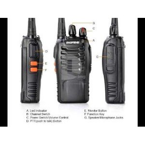 Ht Walkie Talkie Baofeng Bf888s Radio Ht Baofeng Bf 888s  Bf888s Walkie Talkie   Earphone  Free Han
