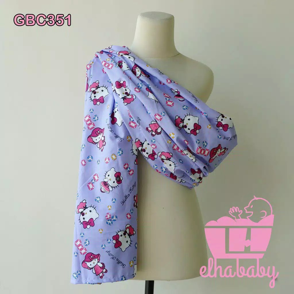 Cukin gendongan karakter selendang modern motif lucu/gendongan kain/jarik katun cvc