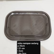 5 pcs Mika Plastik TRAY Nampan Plastik Mika ukuran M sedang / Nampan Kue Plastik Mika
