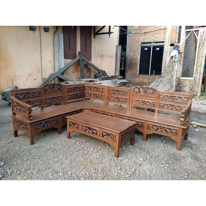 kursi tamu sofa sudut jepara kursi sudut minimalis
