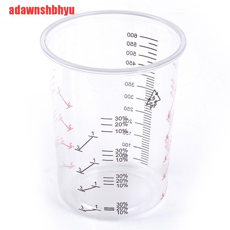 10pcs Cangkir Mixing Cat Bahan Plastik Ukuran 600ml