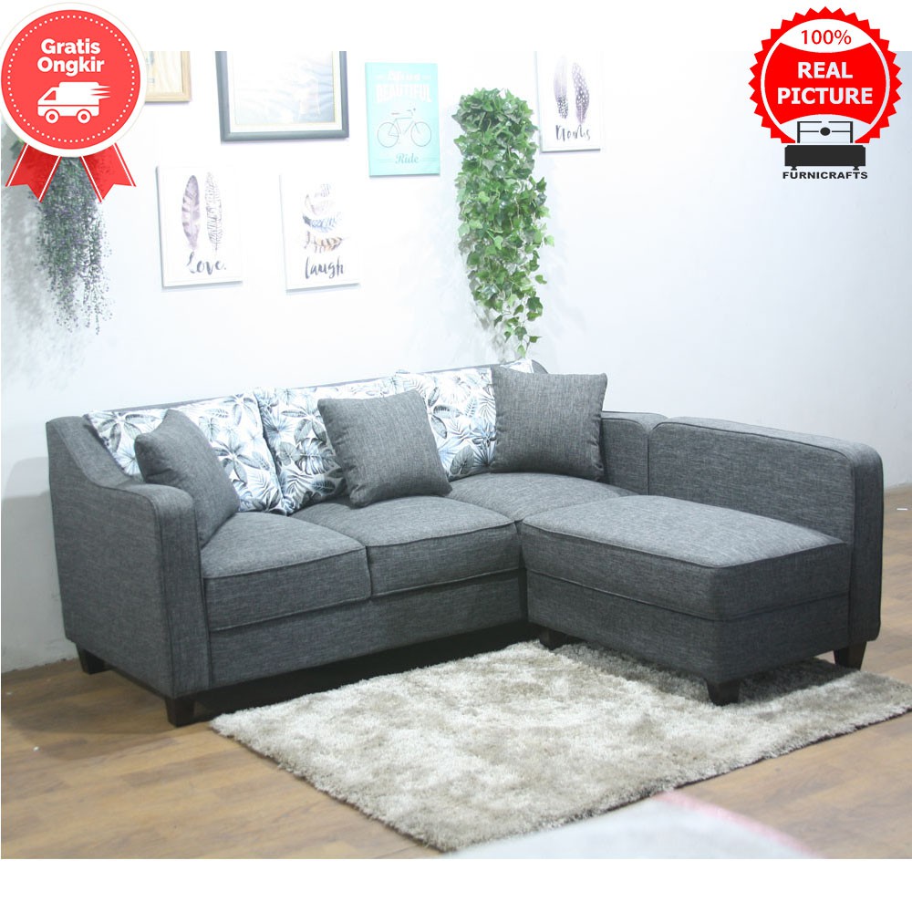 SALLY 3S + 1S SOFA L SET /SOFA SANTAI  MINIMALIS 3+1