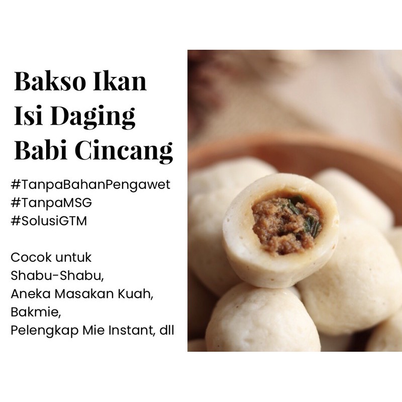 

ReadBakso Ikan Fuzhou / Bakso Ikan Isi Babi Cincang (No Added MSG & Preservative) Frozen