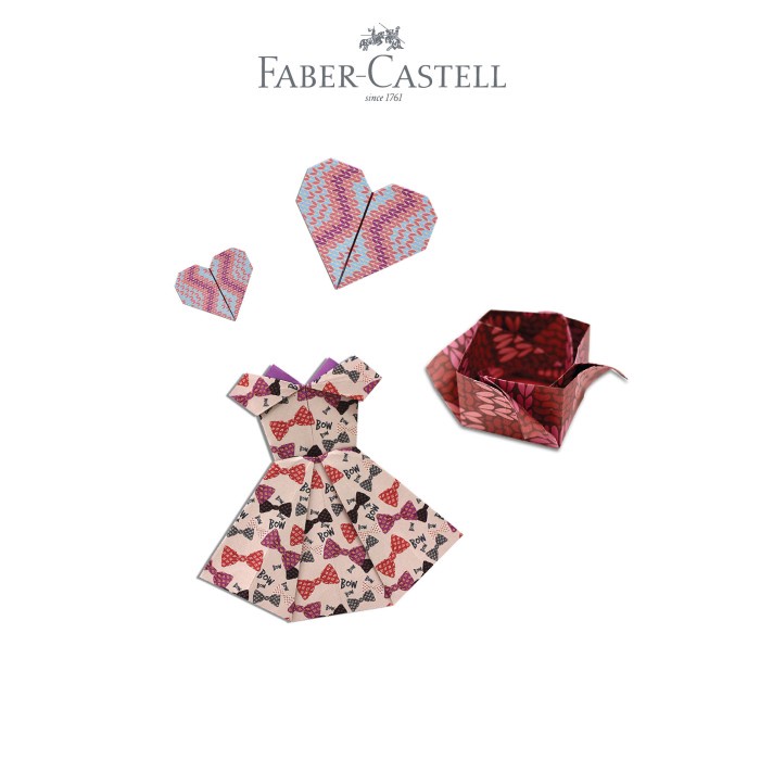 

Senikertas- Faber-Castell Origami Washi Paper Knitting Pattern 15X15 -Kertas-Seni.