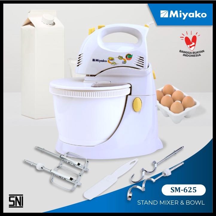 Miyako Sm625 Hand Mixer & Stand Mixer Sm-625 White