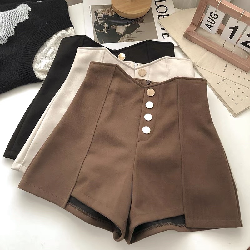 (S-XXL) HIGHWAIST BOBA PANTS KOREAN CELANA WANITA SIMPLE HW.