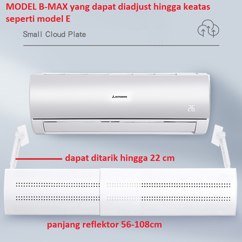 Reflector/Reflektor/Acrylic/Akrilik/Penahan Angin/Talang AC/Air Screen Cover AC