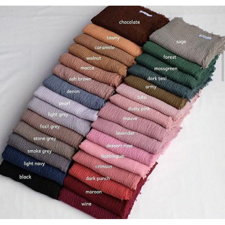 PASHMINA 𝖢𝖱𝖨𝖭𝖪𝖫𝖤 ORIGINAL 𝖬𝖤𝖱𝖪 AZARA LAVANYA ( Pashmina Arabian/ Pashmina Kusut)-2