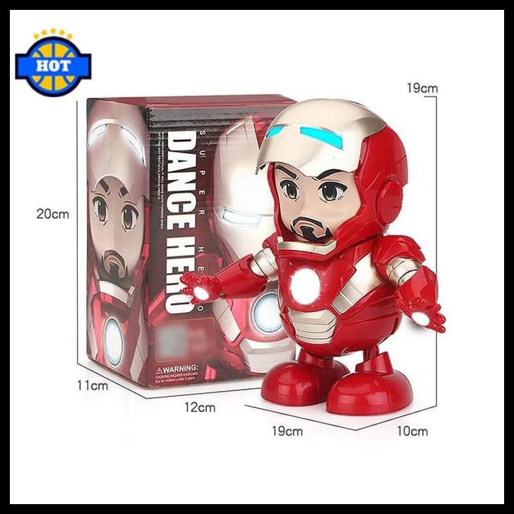 Dancing Robot Super Hero Iron Man with LED - Dance Hero