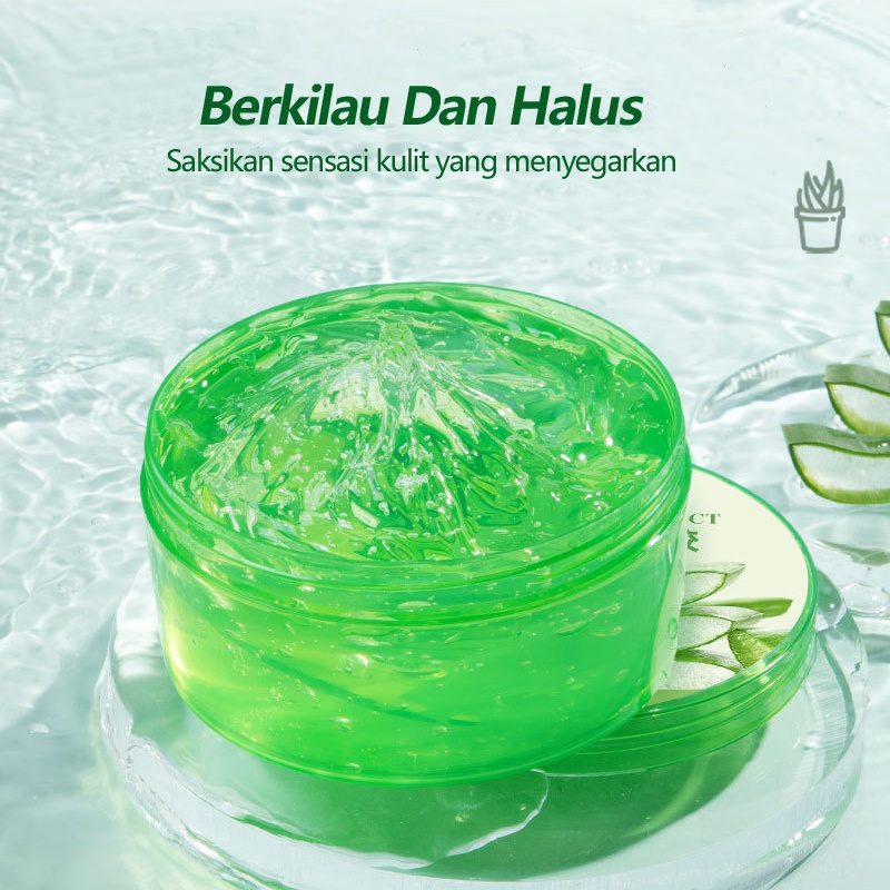 （COD）300ml  Nature Republic Aloe Vera 98% Soothing Gel 100% Asli