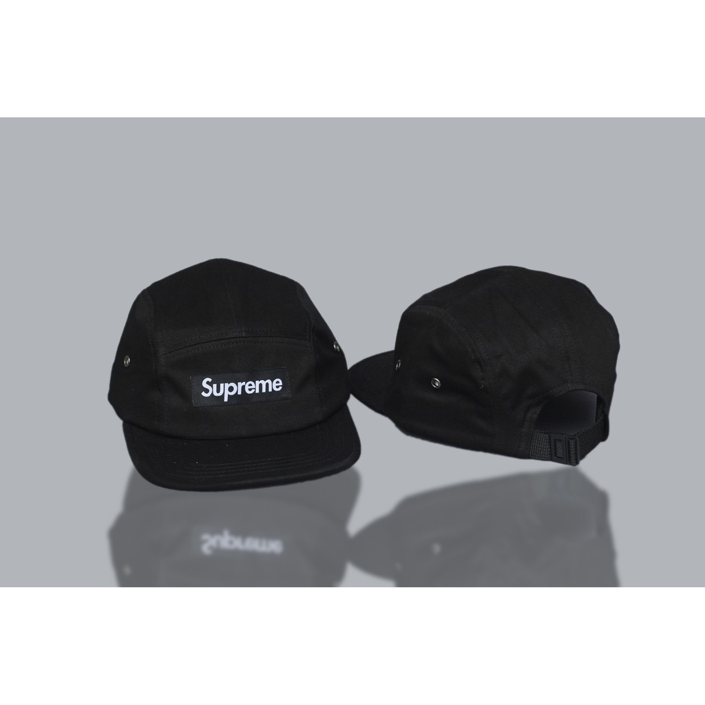 Topi Supreme Logo Woven 5 Panel