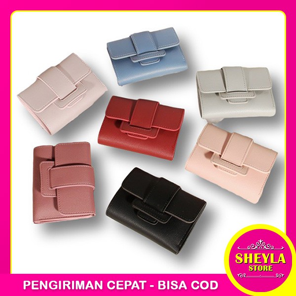 Dompet Wanita Impor Korea Murah Lipat Kecil Lucu Cantik /  Dompet Lipat Wanita / TV-60