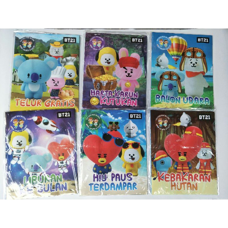 Buku Komik 3Dimensi Dapat Kacamata 3D Bacaan Anak Berwarna Unik Murah Edukatif