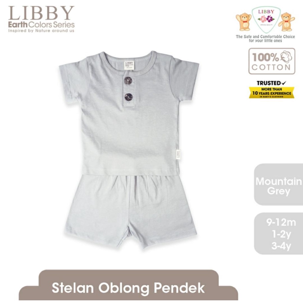 LIBBY EARTH SERIES SETELAN OBLONG PENDEK / SETELAN BAYI DAN ANAK