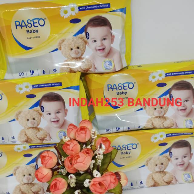 TISU BASAH PASEO BABY WIPES 50 SHEETS