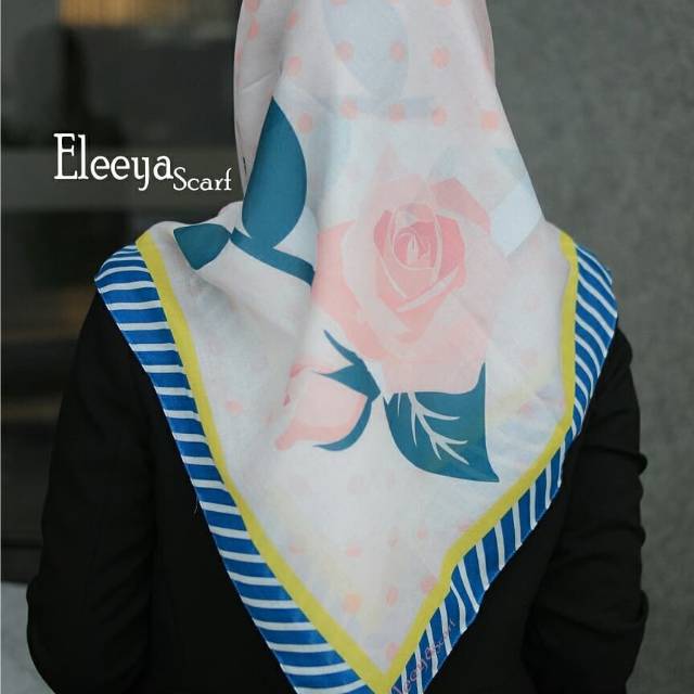 HIJAB SEGIEMPAT MOTIF PRINTING II Eleeya Scarf : ELY 53