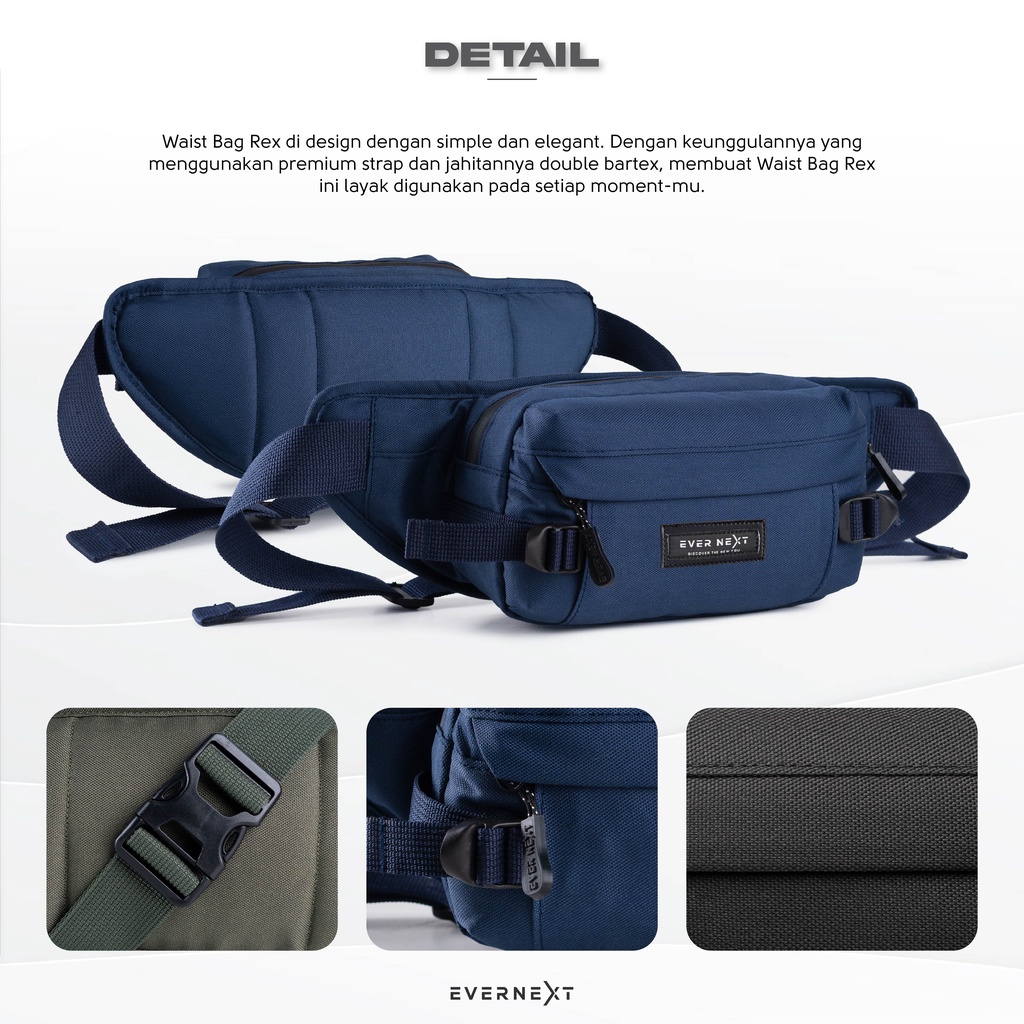 Tas Selempang Pria Vape REX Sling Bag Waistbag Dengan SLot Vape