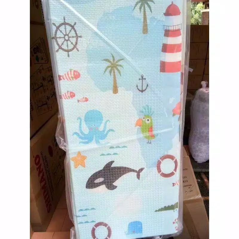 PLAYMAT FREE TAS / PLAYMAT SHIMANO / MATRAS LIPAT ANAK BAYI JUMBO SIZE 180x200CM