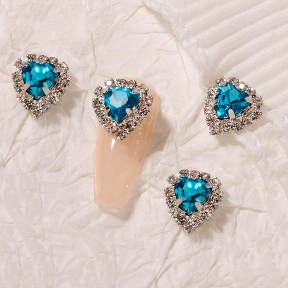 Mxbeauty Berlian Imitasi Bentuk Hati 3D Untuk Nail Art