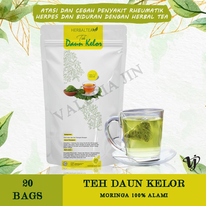 

Teh Herbal Teh Celup Daun Kelor Obat Herbal Rheumatik Obat Biduran Obat Herpes anti virus diabetes