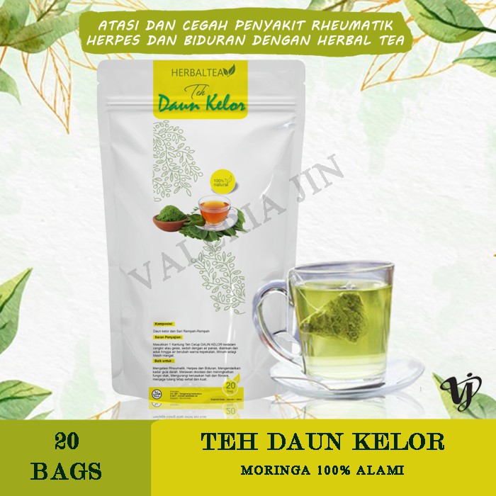 Jual Teh Herbal Teh Celup Daun Kelor Obat Herbal Rheumatik Obat Biduran