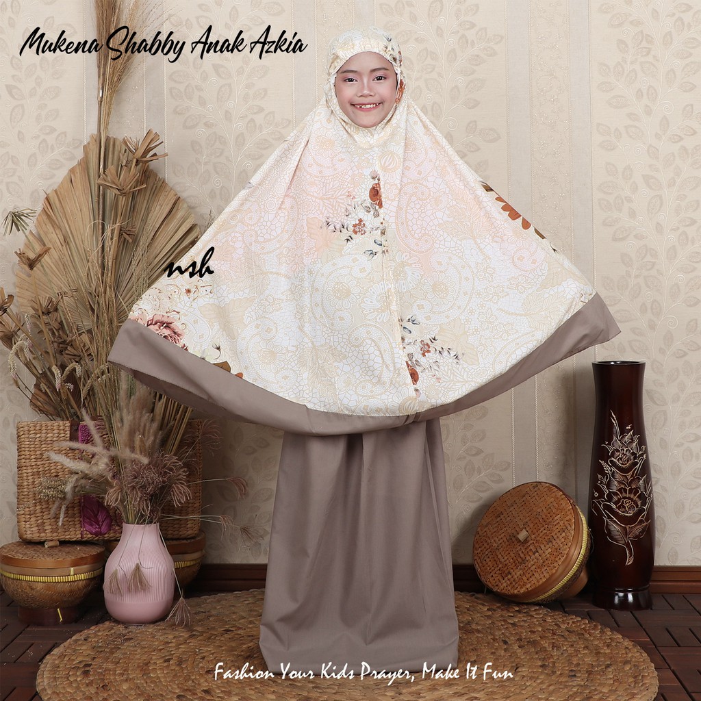 [𝓷𝓼𝓱] Mukena Anak Katun Shabby Azkia dan motif lainya-8