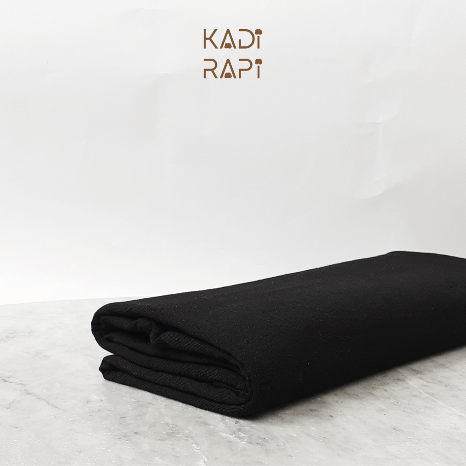 KAIN KATUN COMBED 30S SUPER BLACK REAKTIF