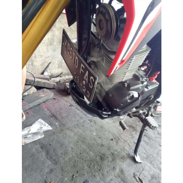 Dudukan plat no crf 150 depan belakang bracket plat no crf 150