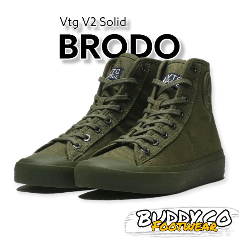 BRODO VTG V2 HI SOLID OLIVE | ORIGINAL