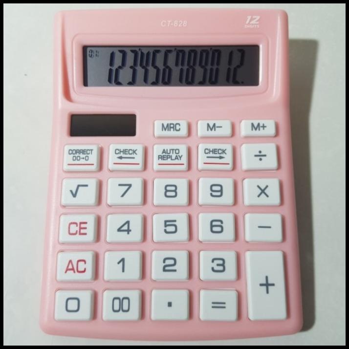 

Calculator 12 Digit Ct828 Check & Correct - Kalkulator Meja Ct 828