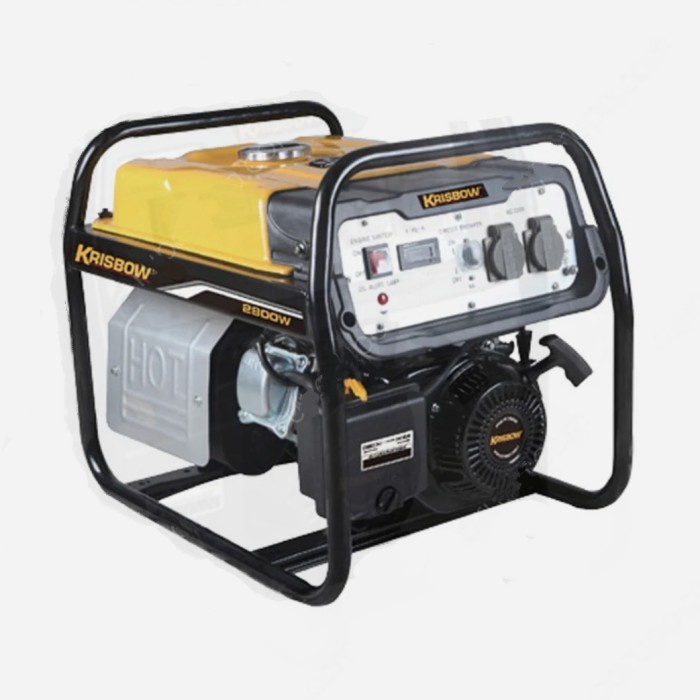 generator genset krisbow 2800 watt bahan bakar bensin