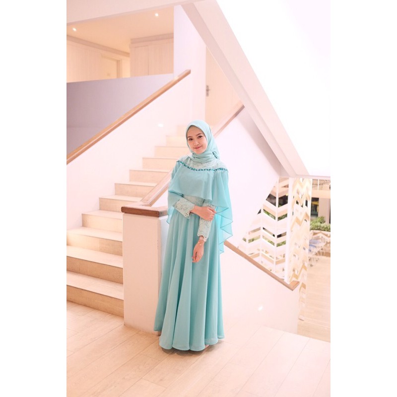 JASMINE DRESS BYGIAGIO dress kondangan gaun akad simple gaun wedding pernikahan baju muslim putih gaun lamaran elegan pakaian wanita pesta elegan fashion korea dres lebaran cantik anggun mewah nyaman gaun vintage fashion dress bahan babydoll brokat furing