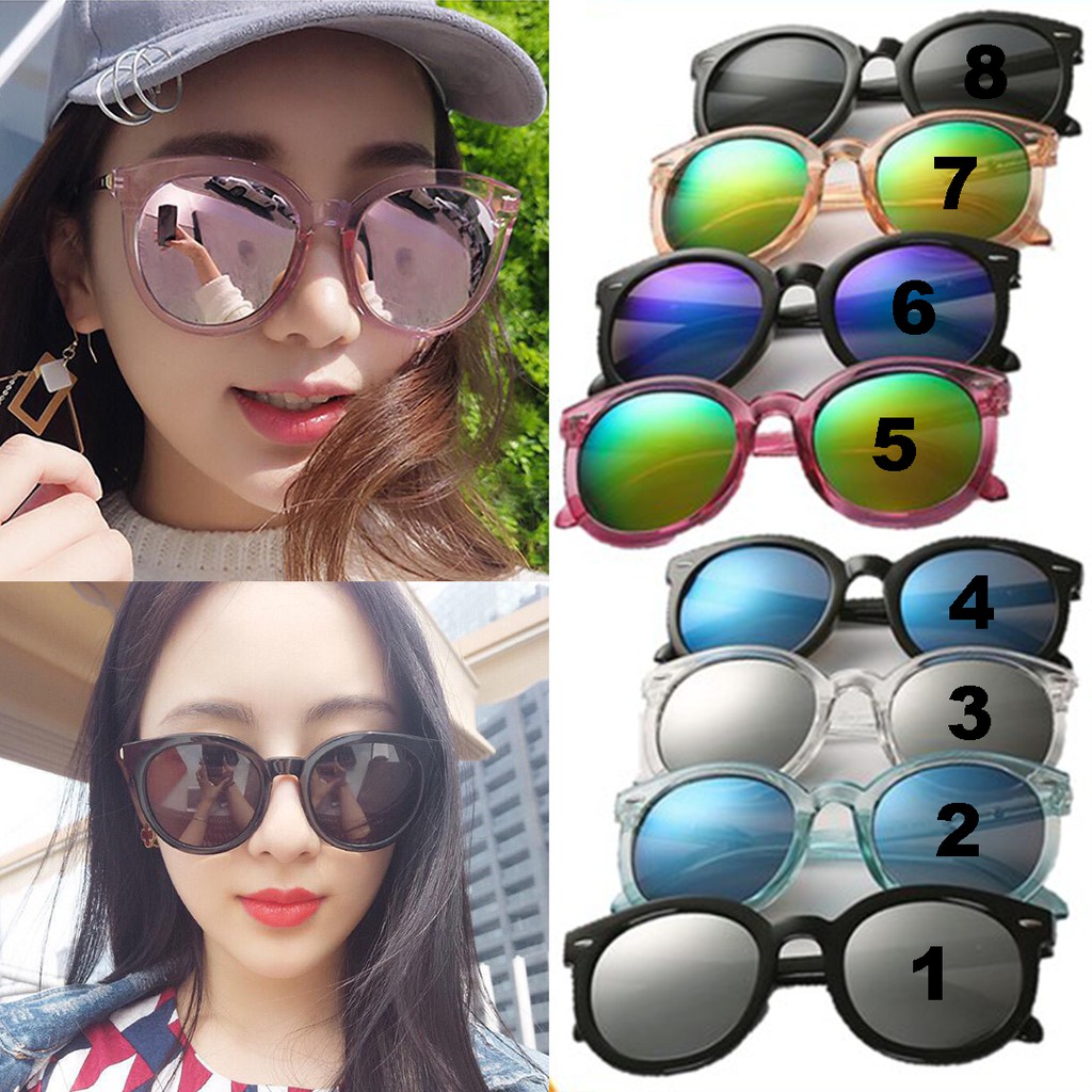 [✅COD] Kacamata Matahari Hitam Anti Radiasi Gaya Korean Style Aksesoris Fashion Sunglasses Kaca Mata Retro Polarized Photocromic Wanita Cewek Perempuan Korea Murah Original