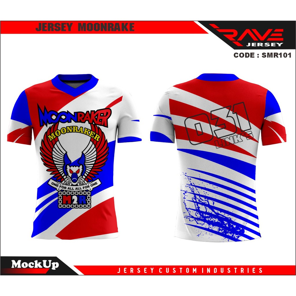 JERSEY MOONRAKER / KAOS MOONRAKER / JERSEY FULL PRINTING SUBLIM CUSTOM