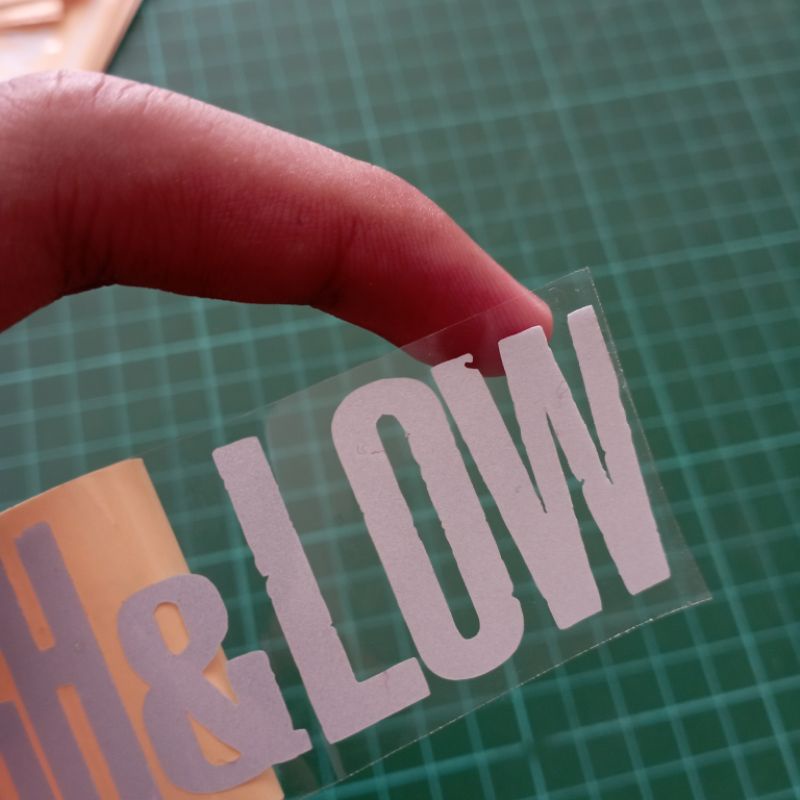 Sticker Cutting High&amp;Low