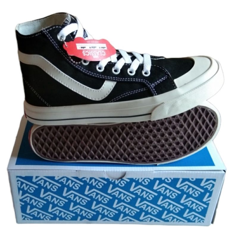 vans old skool OG style high decon SF Halfmoon Black White